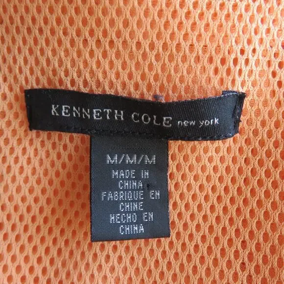 Kenneth Cole New York Trench Coat M Apricot Long Women's - Picture 12 of 14